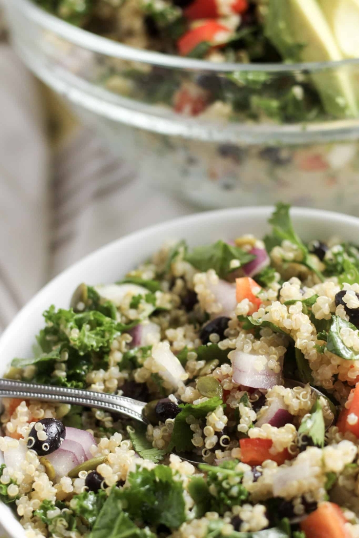 This Kickin' Quinoa Salad recipe will help you kick off the week with a tasty and satisfying meal for #MeatlessMonday