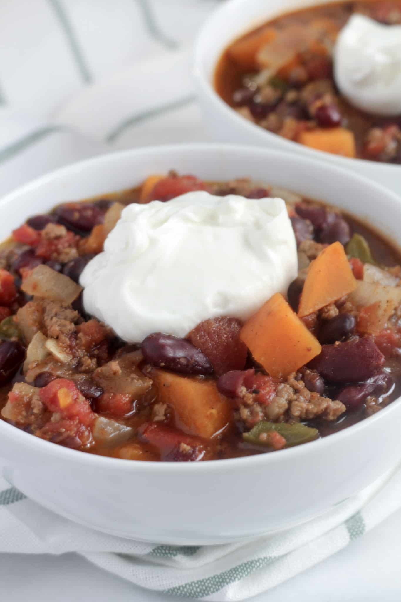 Slow Cooker Sweet Potato Chili