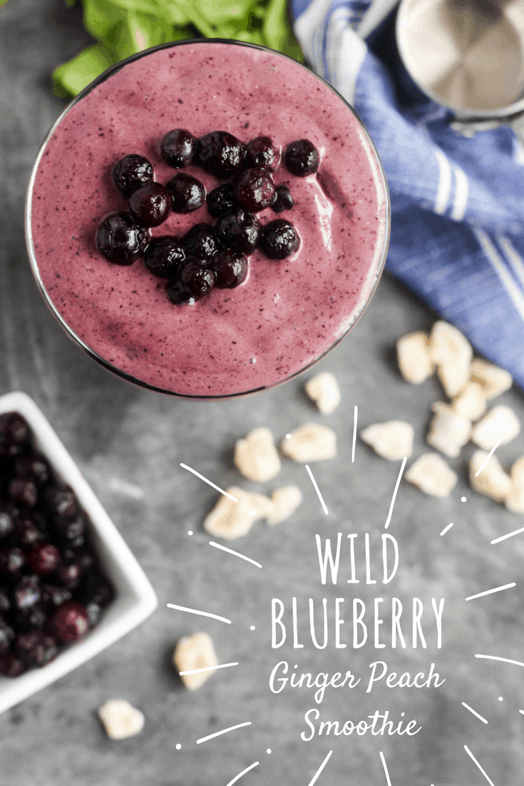 Wild Blueberry Ginger Peach Smoothie