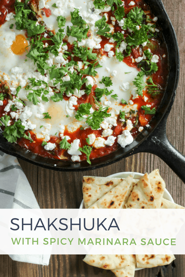 Shakshuka with Spicy Marinara Sauce