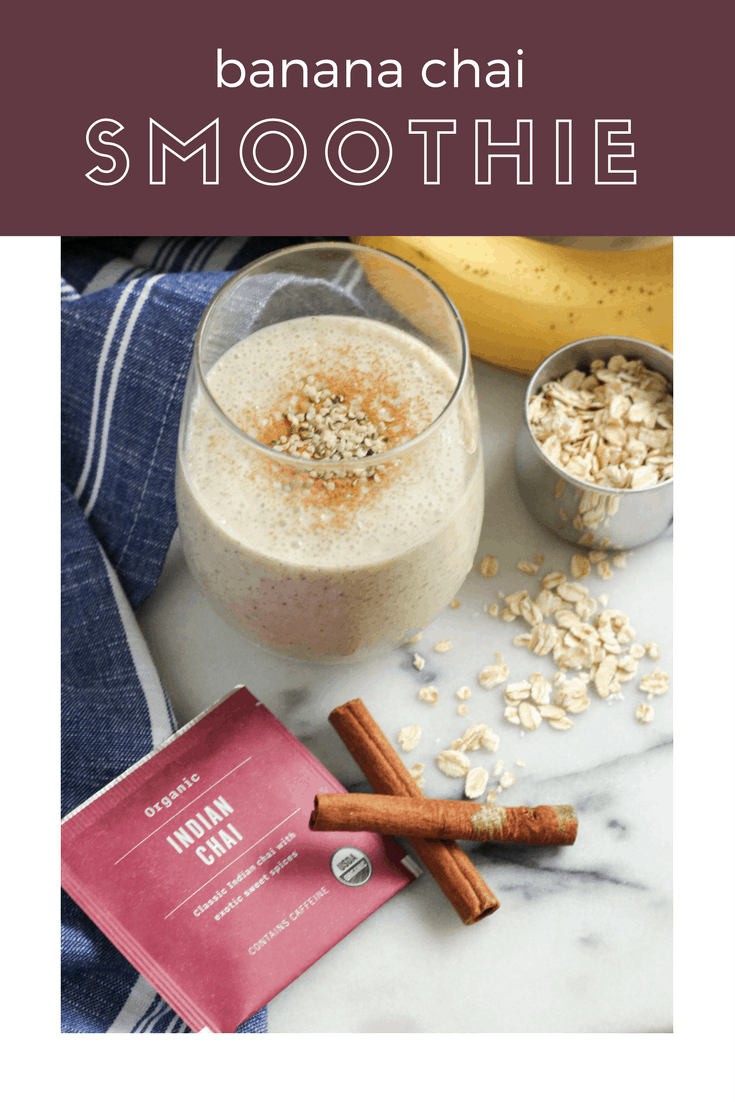 Banana Chai Smoothie for Gut Health