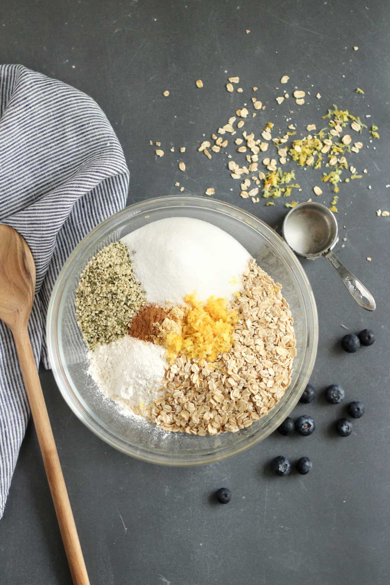 Blueberry Crumble with Hemp Hearts ingredients