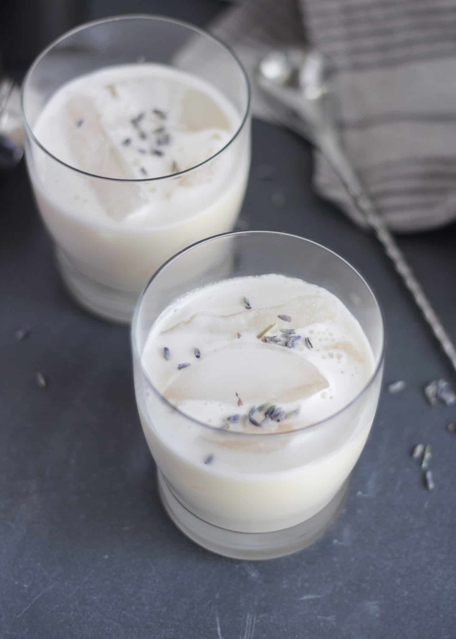 Lavender Infused Milk & Honey Cocktail