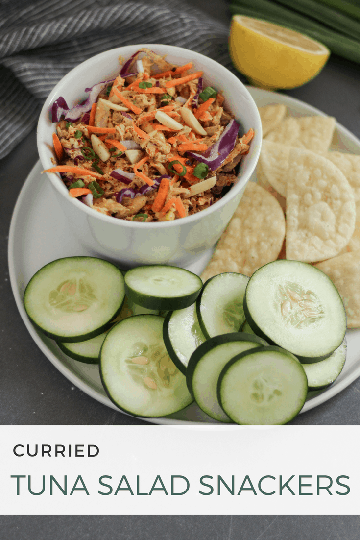 Crunchy Curried Tuna Salad Snackers