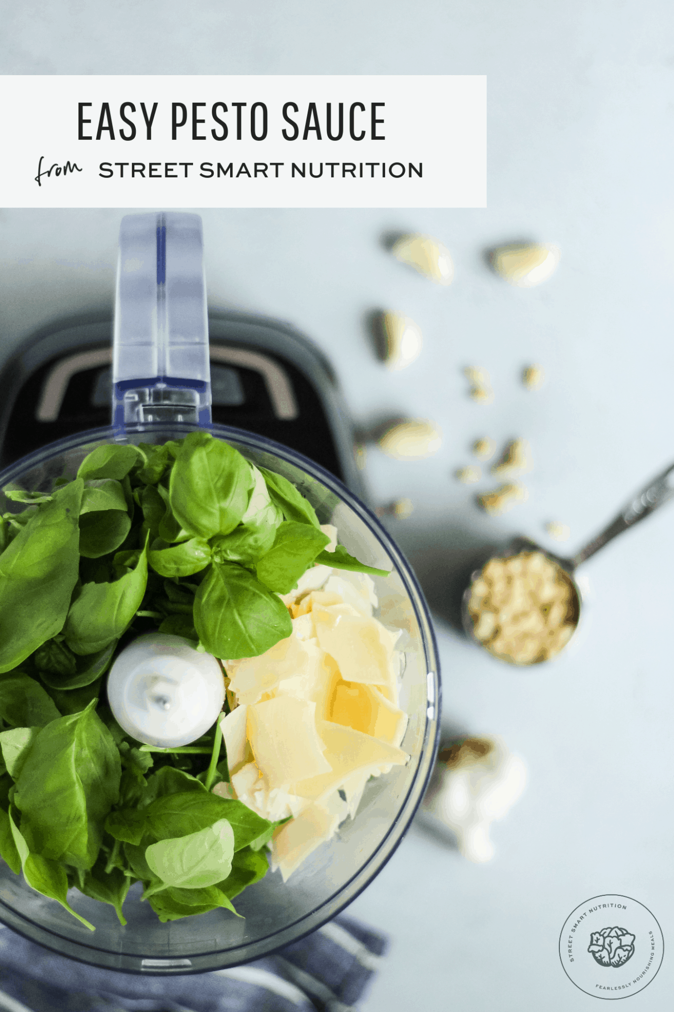 Easy 5-Ingredient Pesto Sauce from Street Smart Nutrition