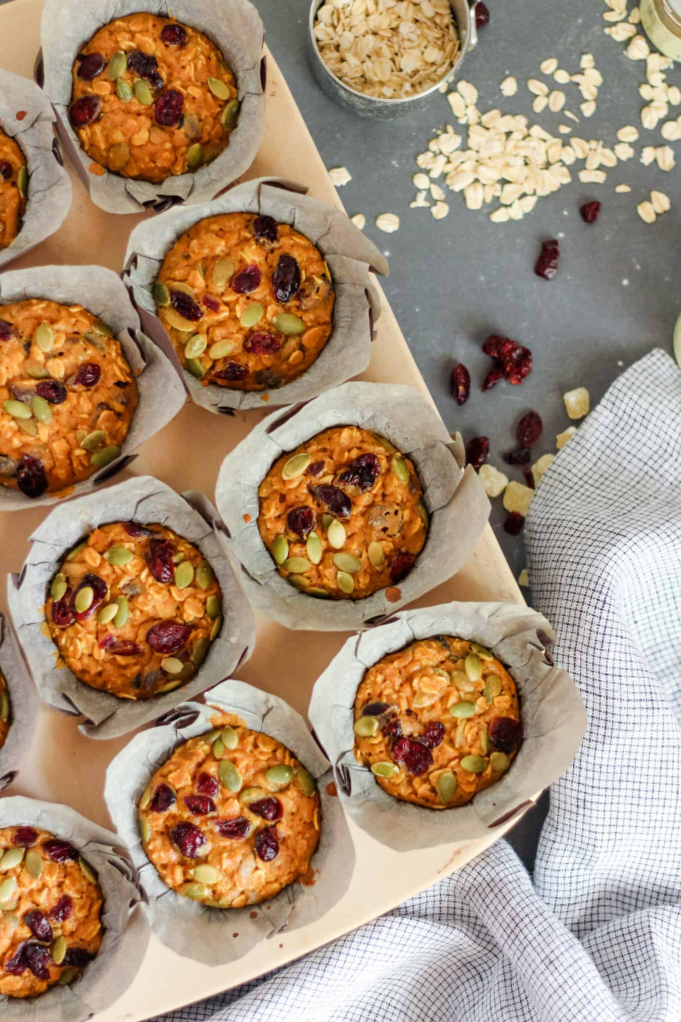 Pumpkin Spice Baked Oatmeal Cups give oatmeal muffins a fall flavored makeover. Prep ahead for breakfast all week!