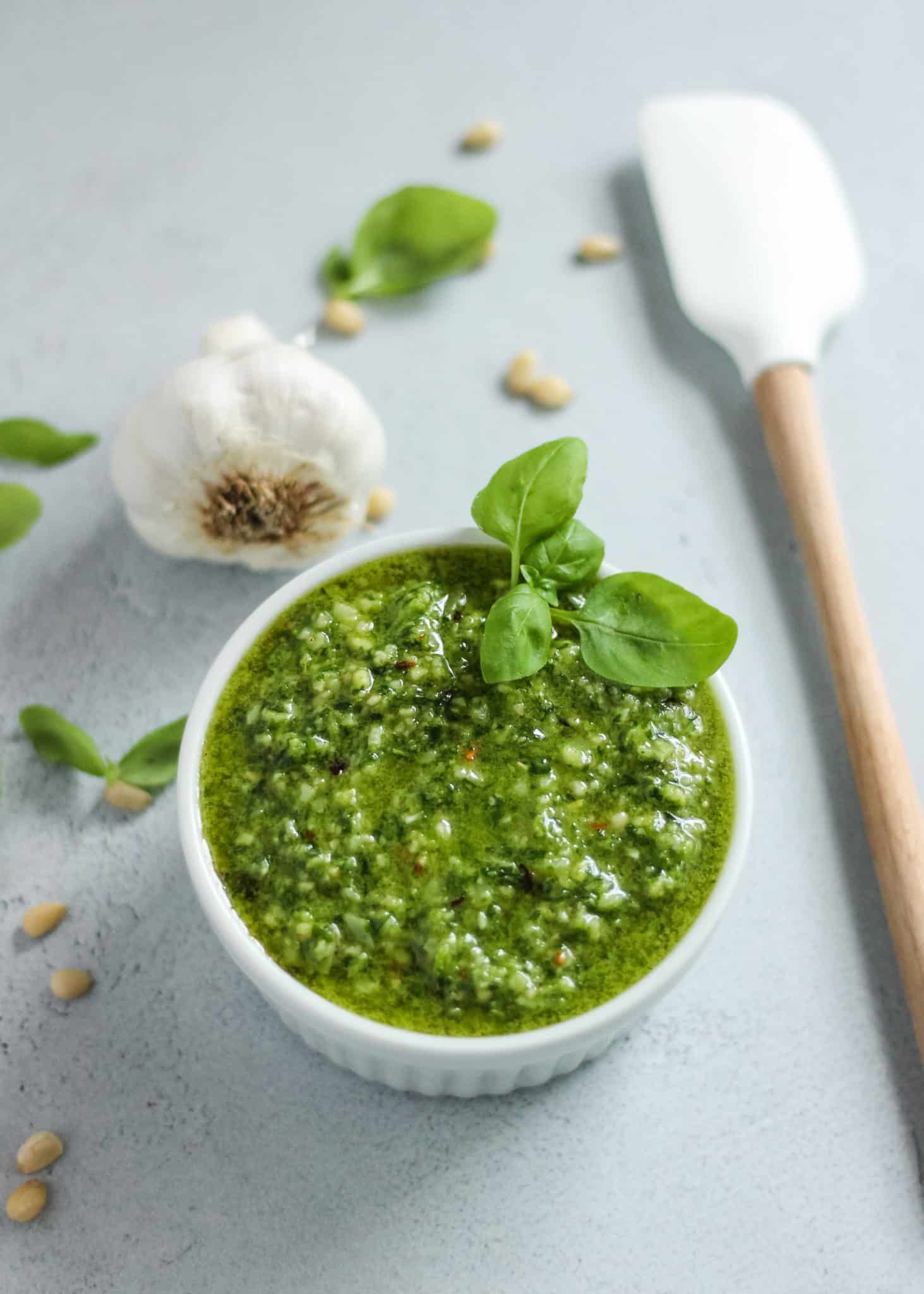 Easy 5-Ingredient Pesto Sauce from Street Smart Nutrition