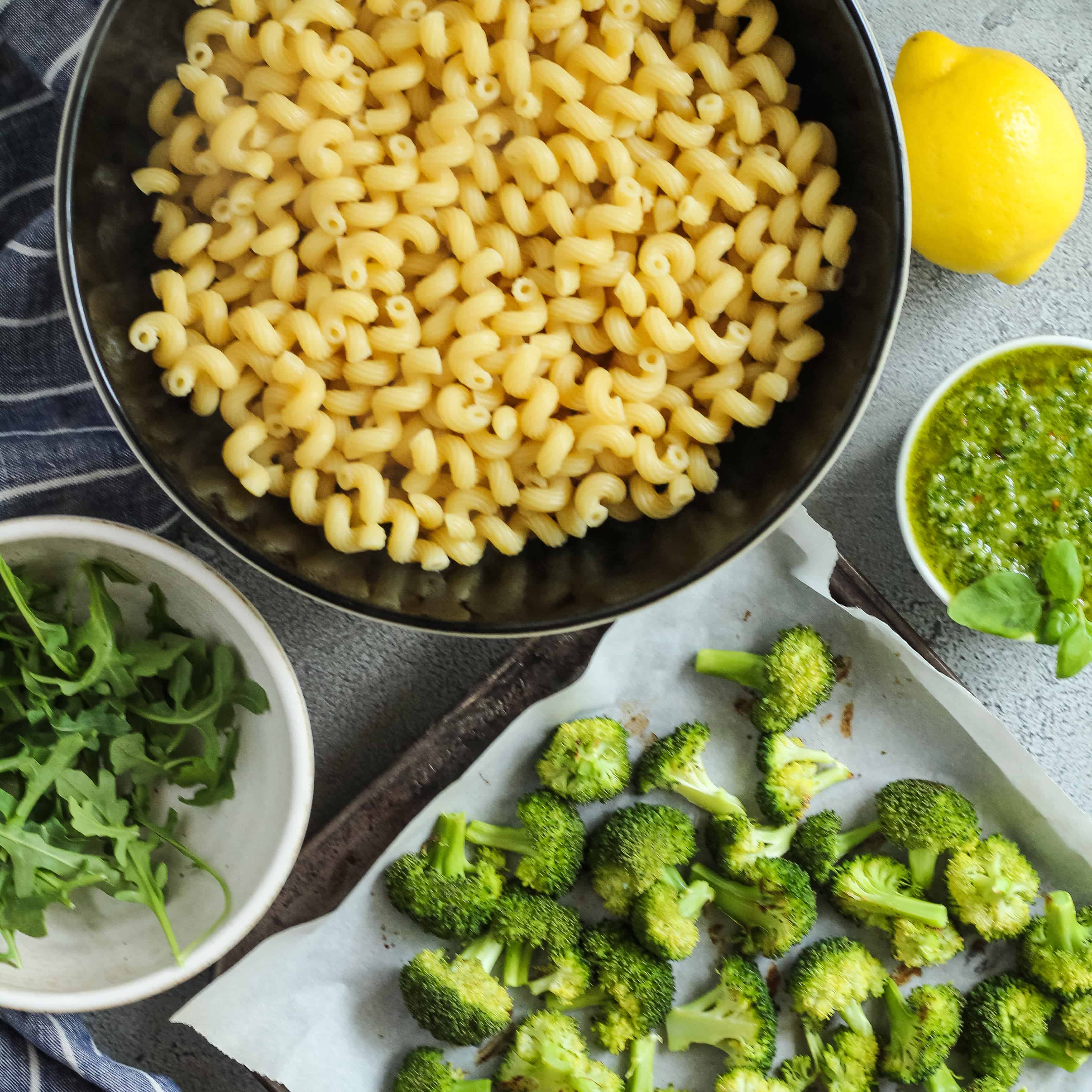 how to make an easy Pesto Pasta Salad with Sun-Dried Tomatoes