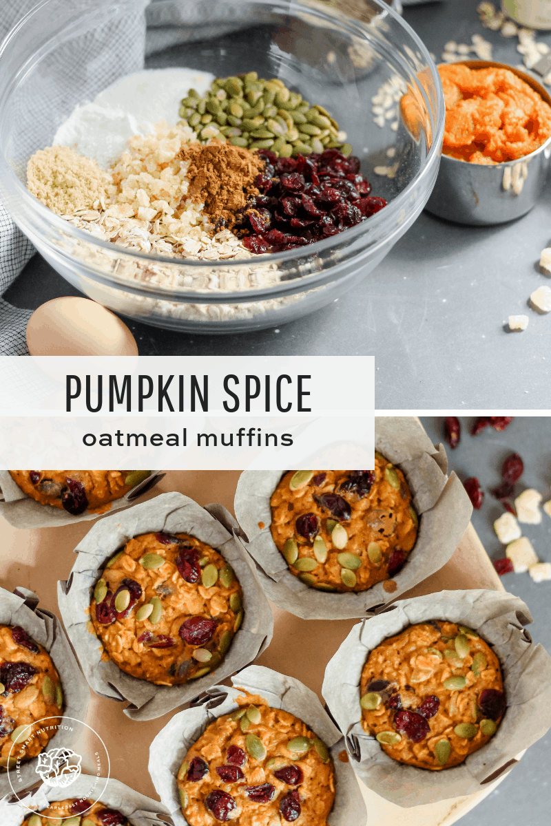 Pumpkin Spice Oatmeal Muffins are an easy breakfast option to prep ahead of time. Enjoy the flavors of fall and pumpkin spice all season long!