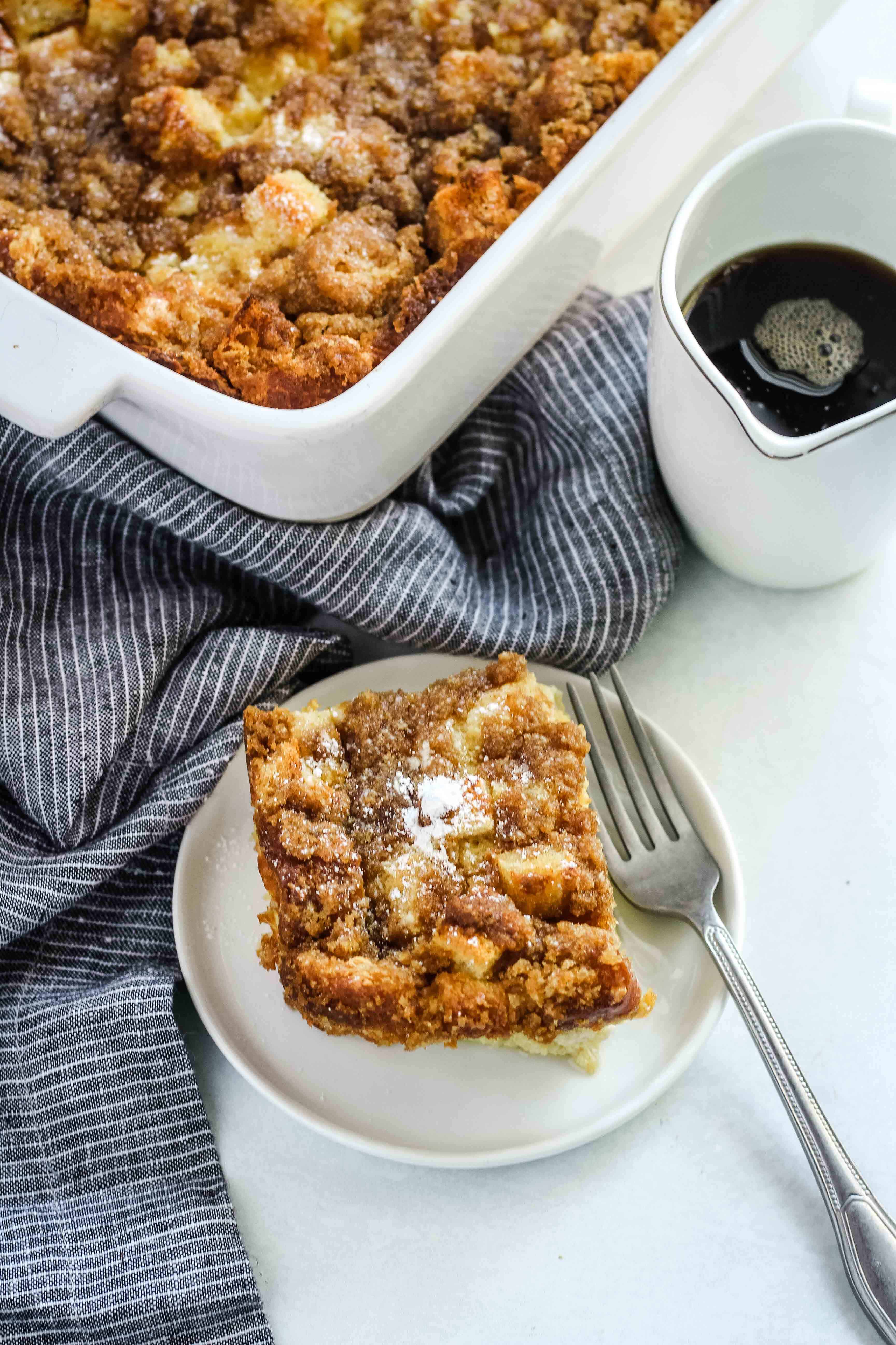 Serve a crowd or enjoy this Cinnamon French Toast Casserole all week long. It's easy to prep and perfect for holiday breakfasts, weekend brunch, or anytime you want to make breakfast feel like a special occasion! 