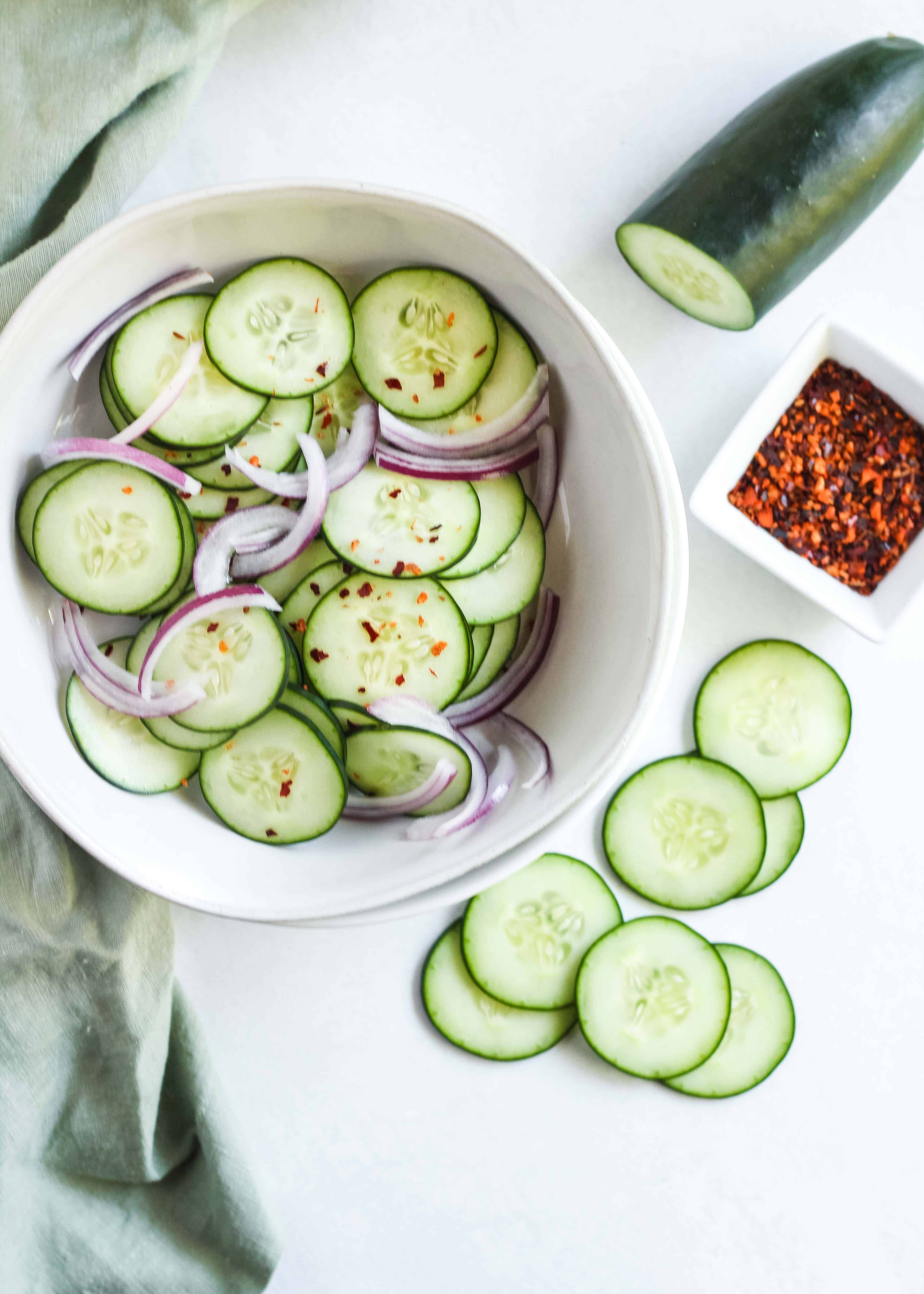 How to make Quick Pickled Cucumbers and Onions