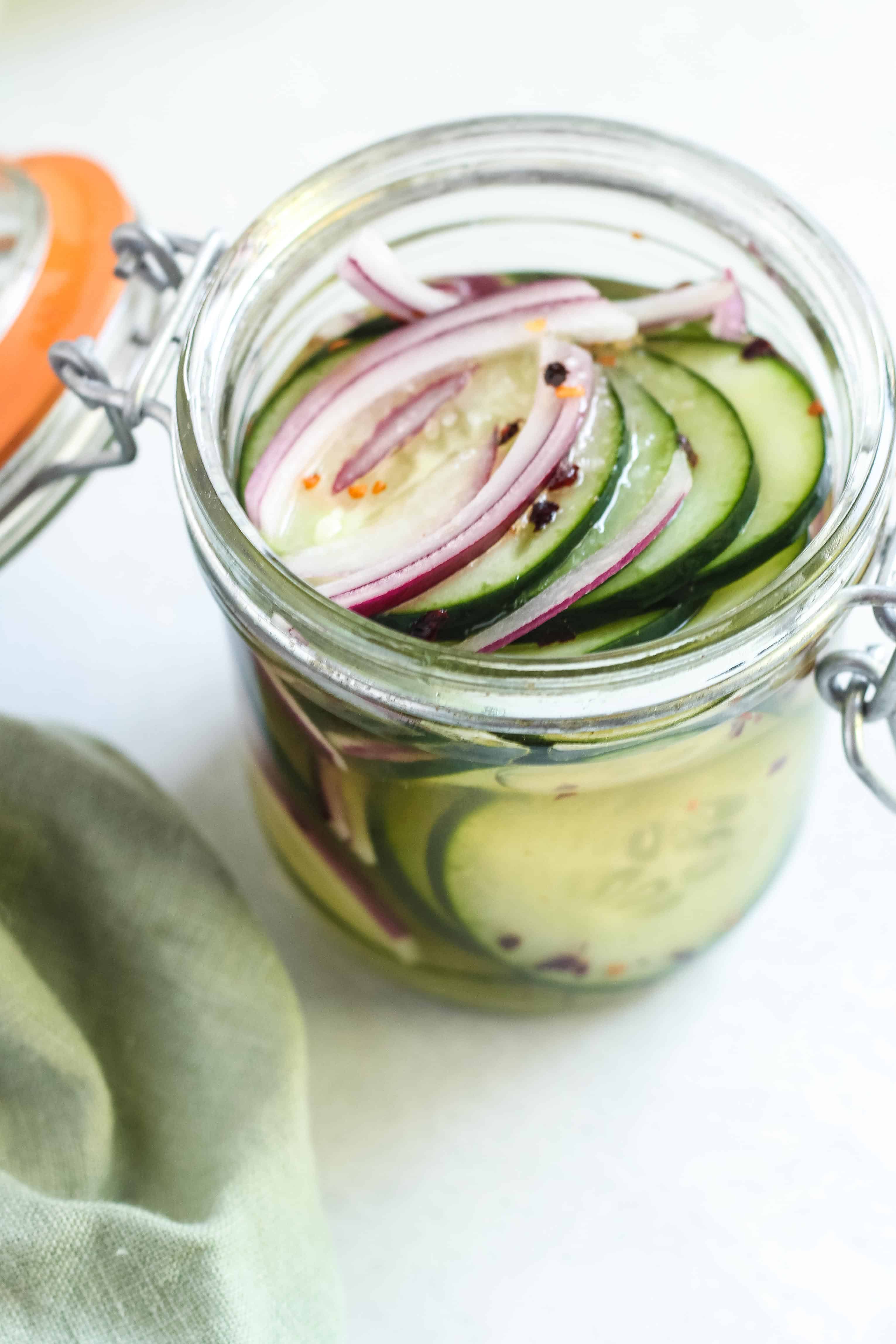 Quick Asian Pickled Cucumbers