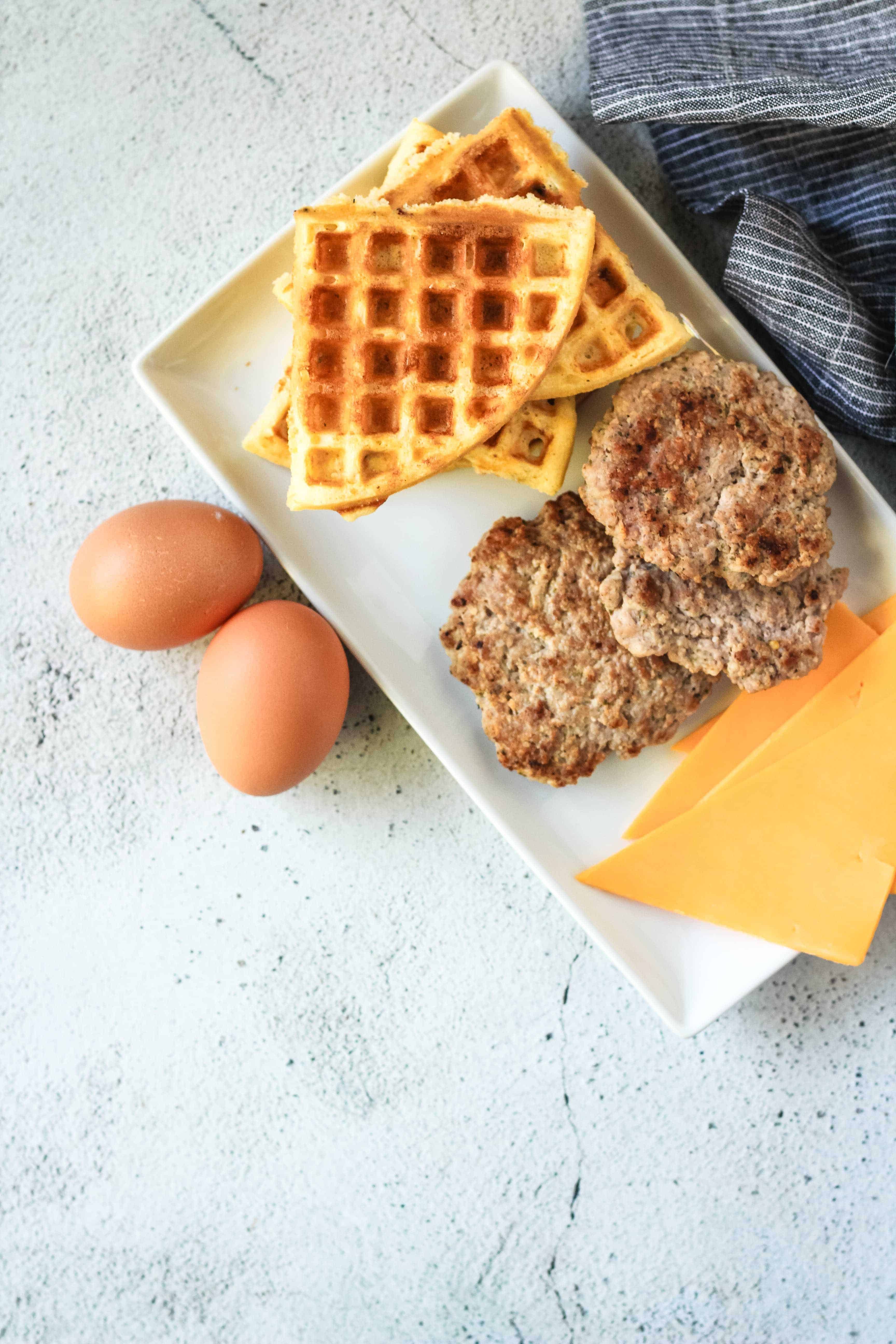 Wondering what to make with leftover waffles? These Sausage and Egg Waffle Sandwiches are the perfect breakfast sandwich for lazy weekend mornings