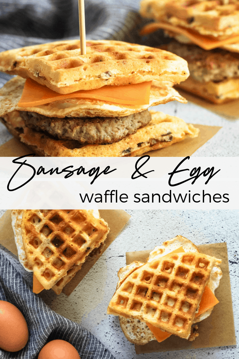 The BEST Waffle Breakfast Sandwich EVER!  Ninja Belgian Waffle Maker  Recipes! 