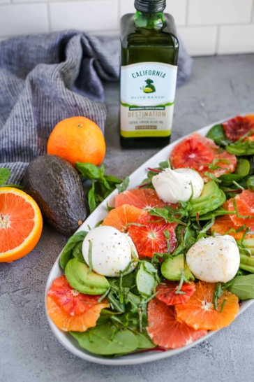 Winter Citrus Caprese Salad with California Olive Ranch Olive Oil