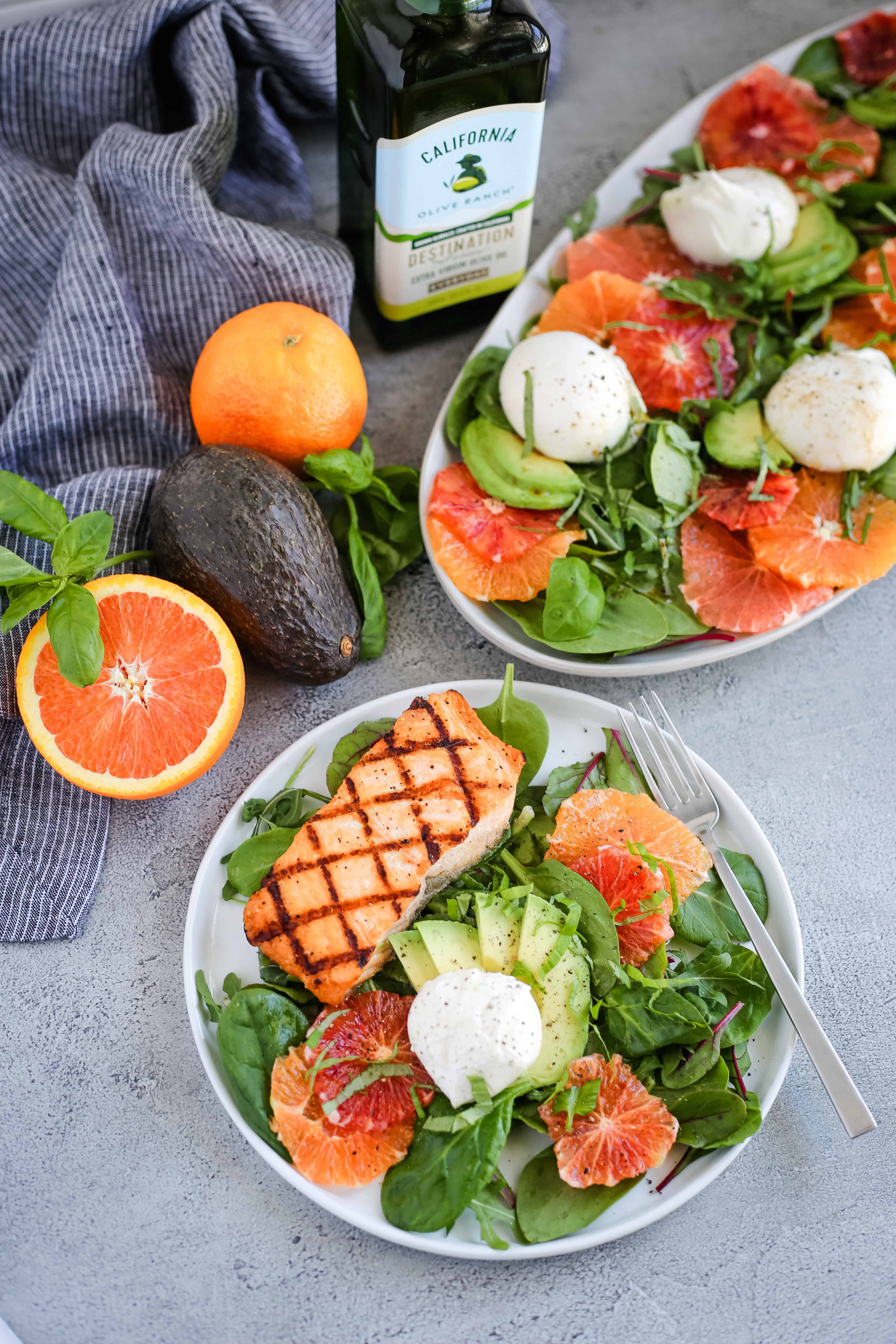 What should you make with winter citrus fruit? Let your fresh ingredients shine in this Winter Citrus Caprese Salad, featuring California Olive Ranch Olive Oil