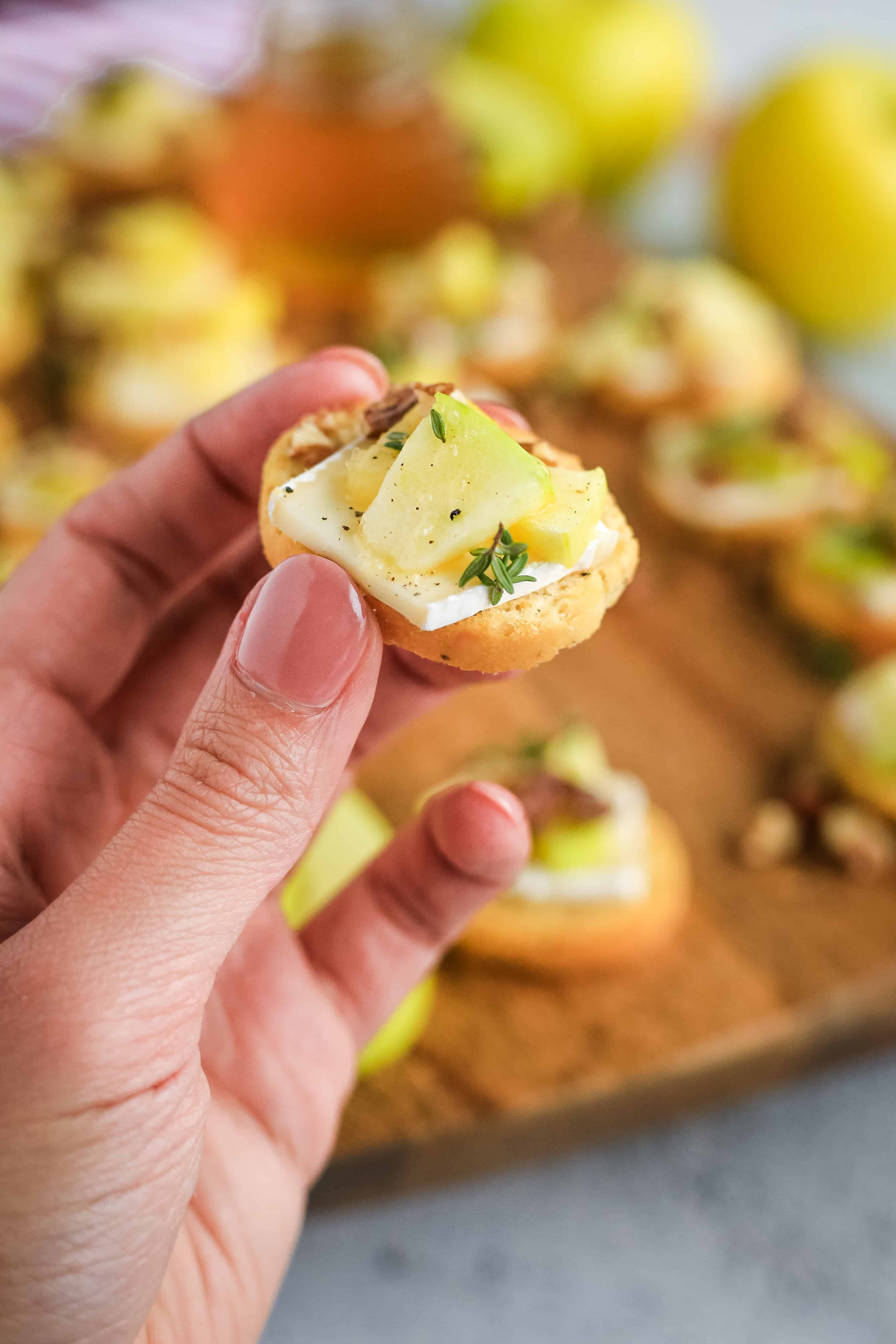 Apple Brie Crostini Appetizer with Arctic Apples