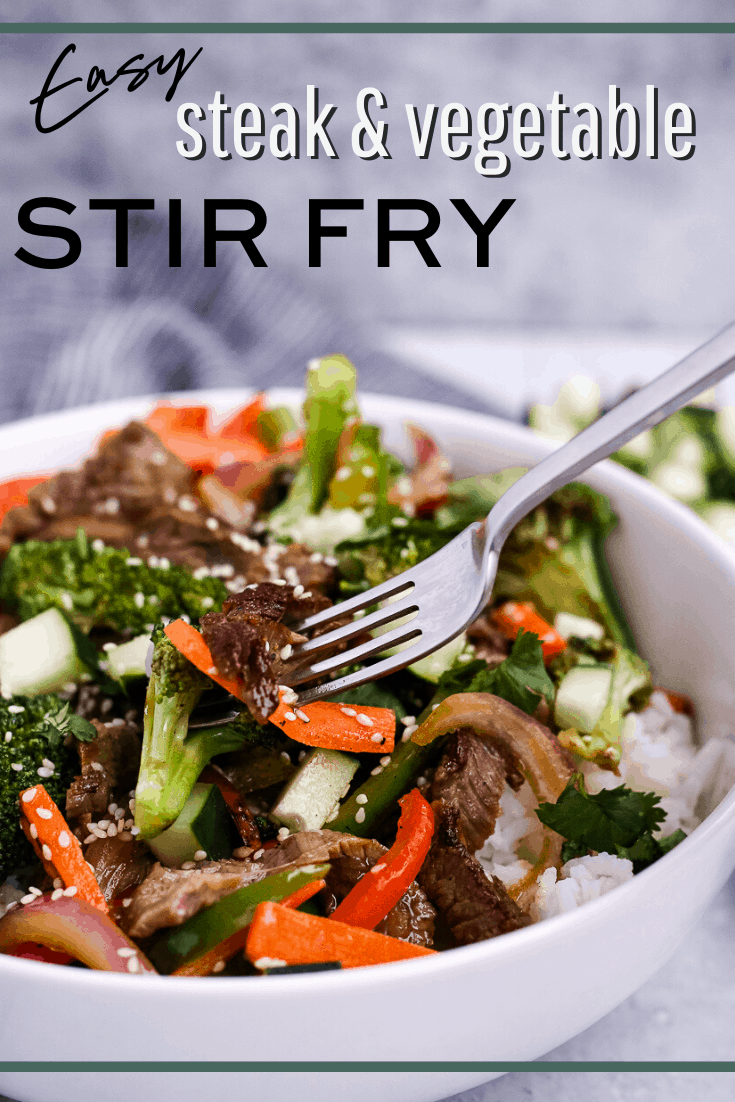 Easy steak and vegetable stir fry