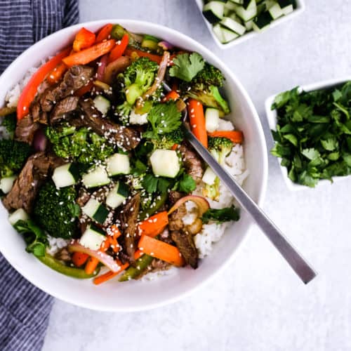 Easy Beef Stir Fry with Skirt Steak and Veggies (No Grill Needed!)