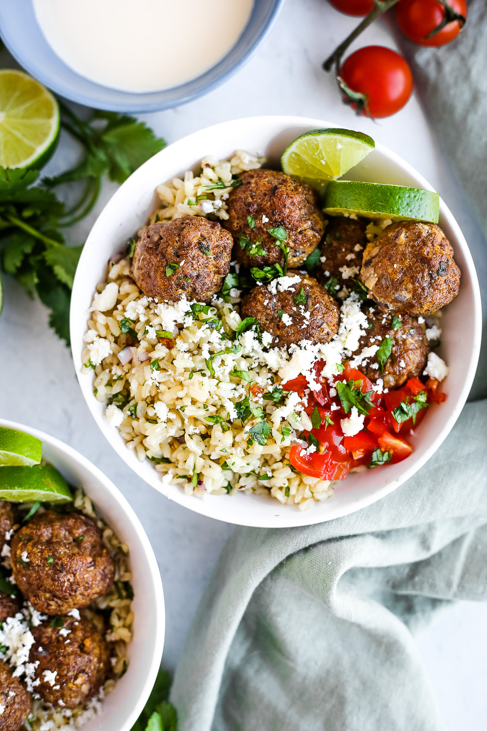 Turkey Taco Meatballs with Chipotle-Lime Aioli - The Defined Dish