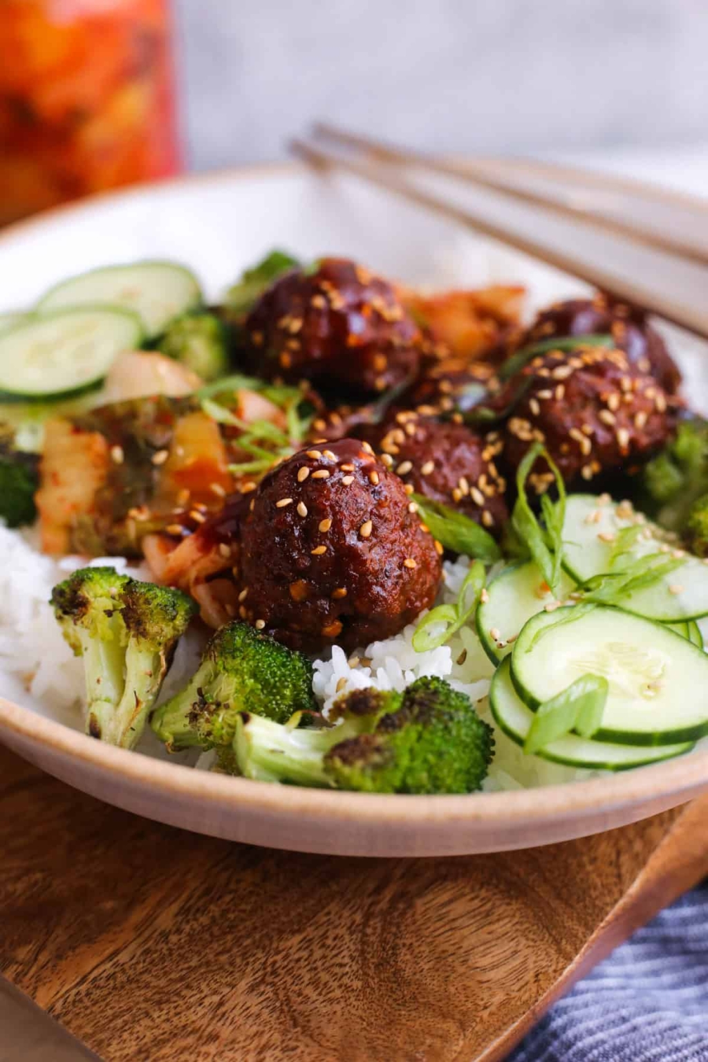 KoreanInspired Gochujang Meatballs Street Smart Nutrition