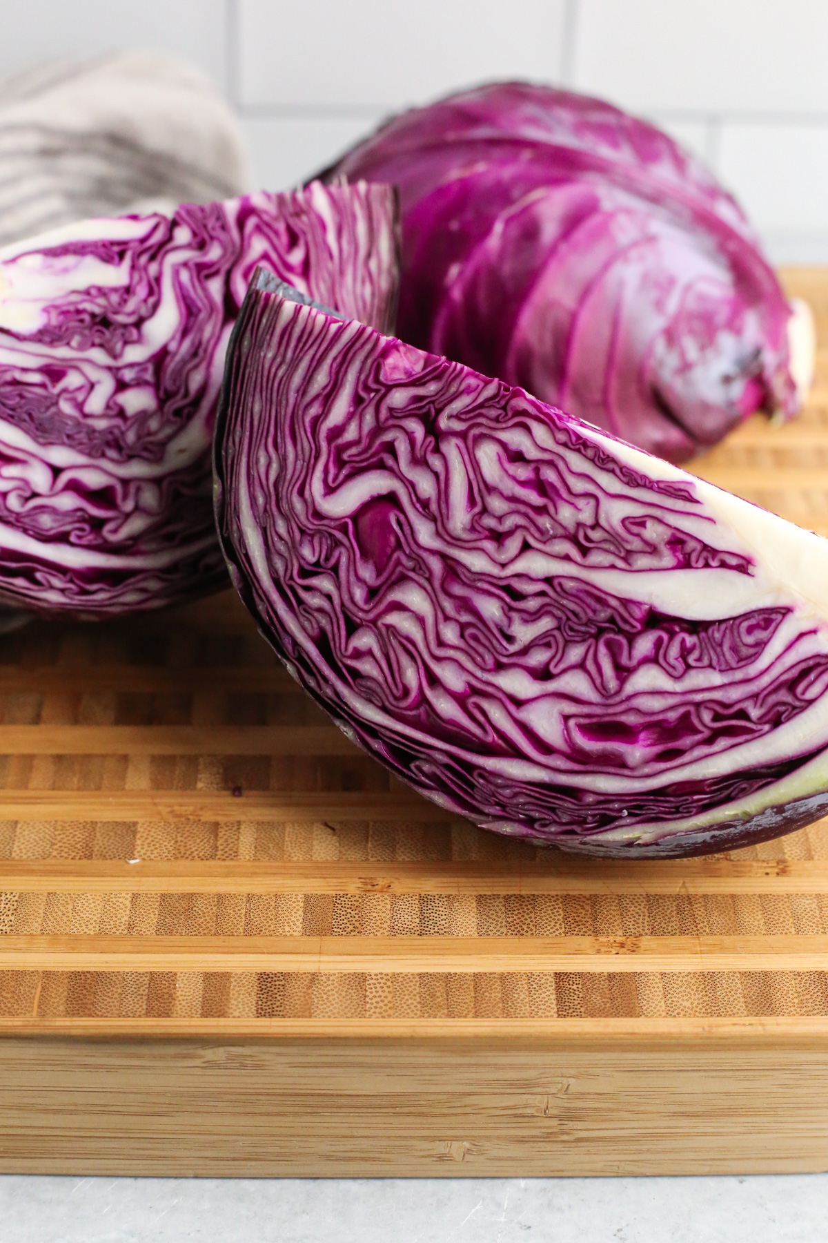 red cabbage leaf