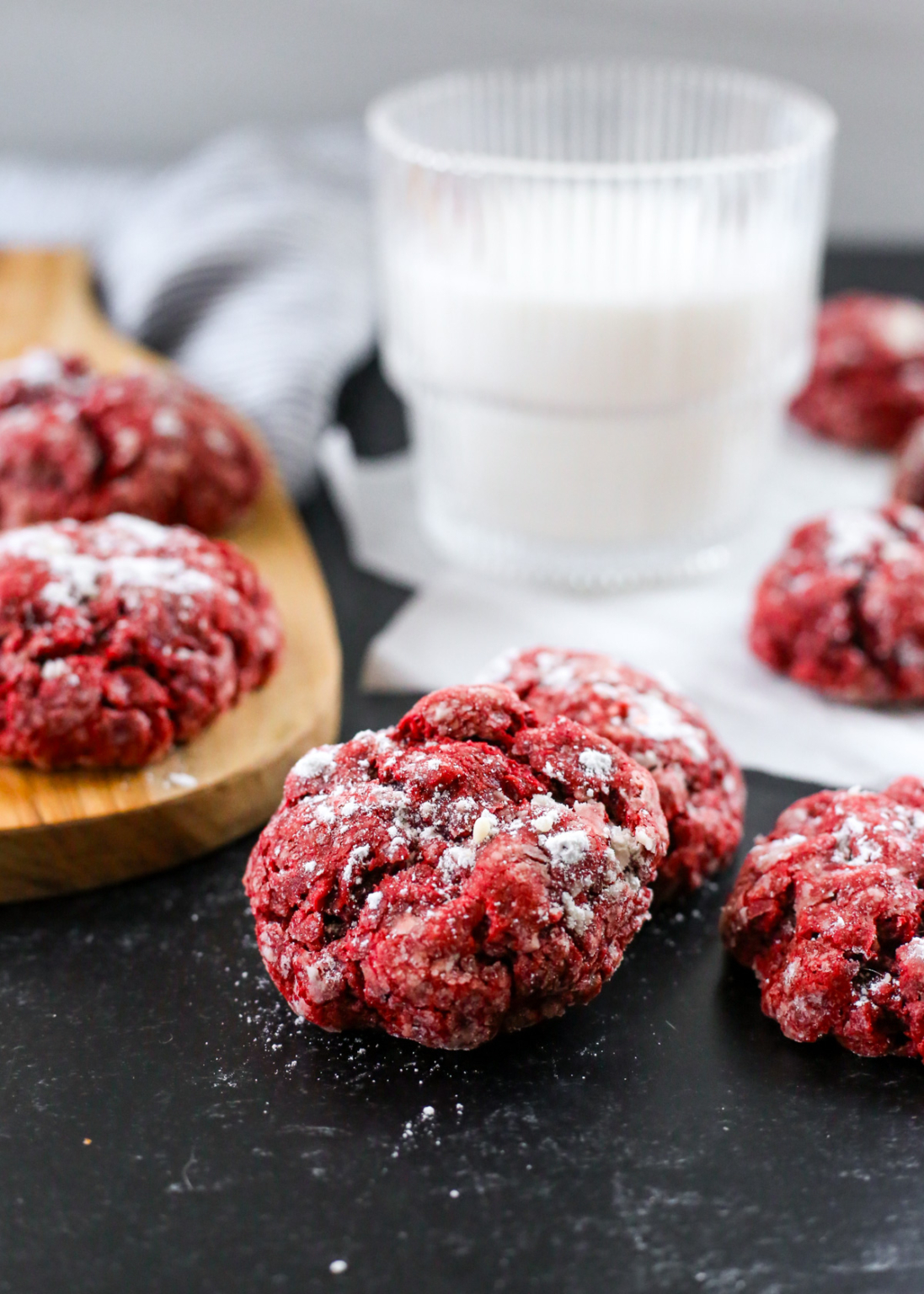 Red Velvet Gooey Butter Cookies (Cake Mix Recipe)