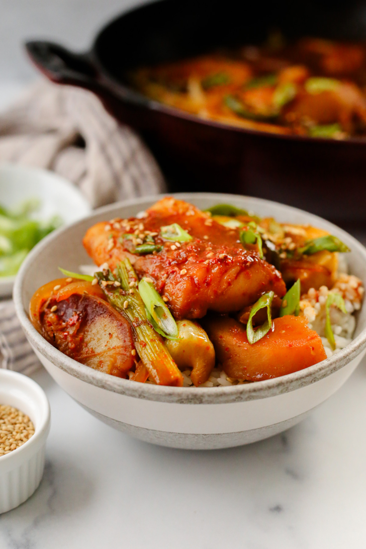 Daegu Fish Daegu Jorim: Spicy Korean Braised Cod Recipe